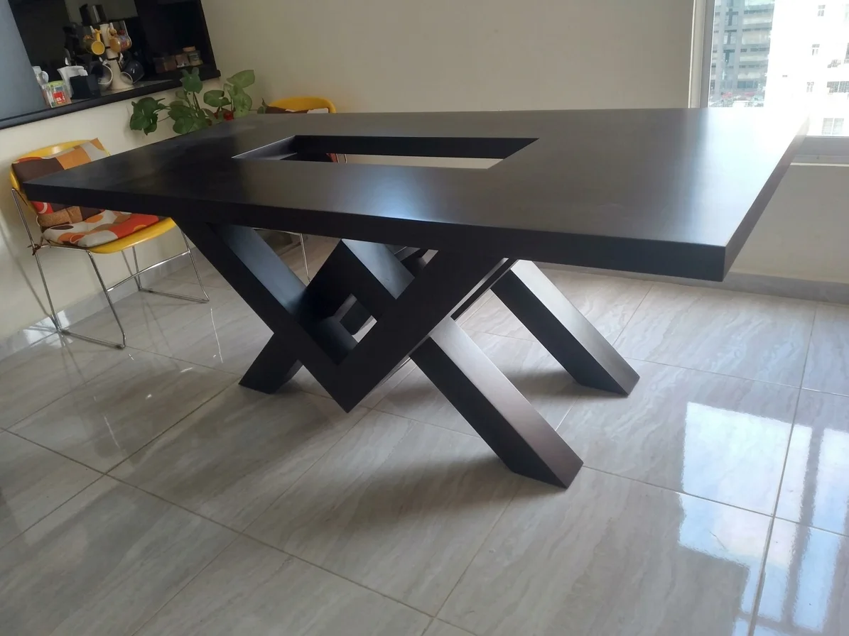 Comedor Geométrico Ébano Escultural