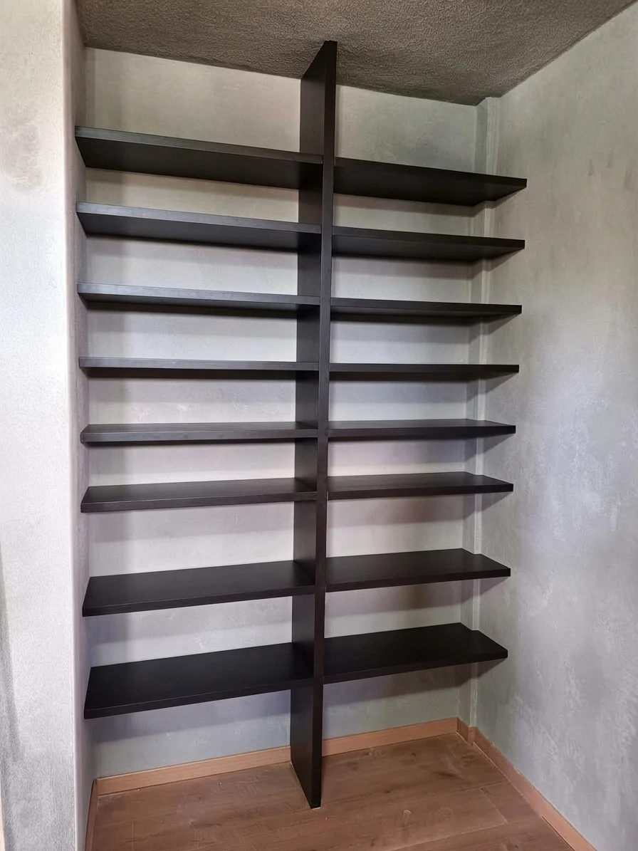 Zapatero Columnar Ébano Minimalista